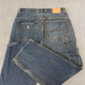 Y2K 90s U.S. Polo Assn Carpenter  Faded Denim Jeans